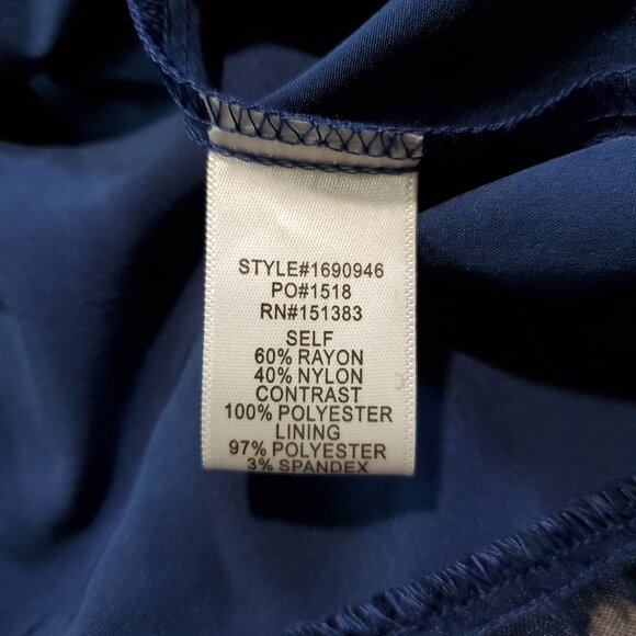 NWT Current Air Twee Blue Lace Sheer Preppy Sleeveless Mini Dress - Small - Picture 9 of 10